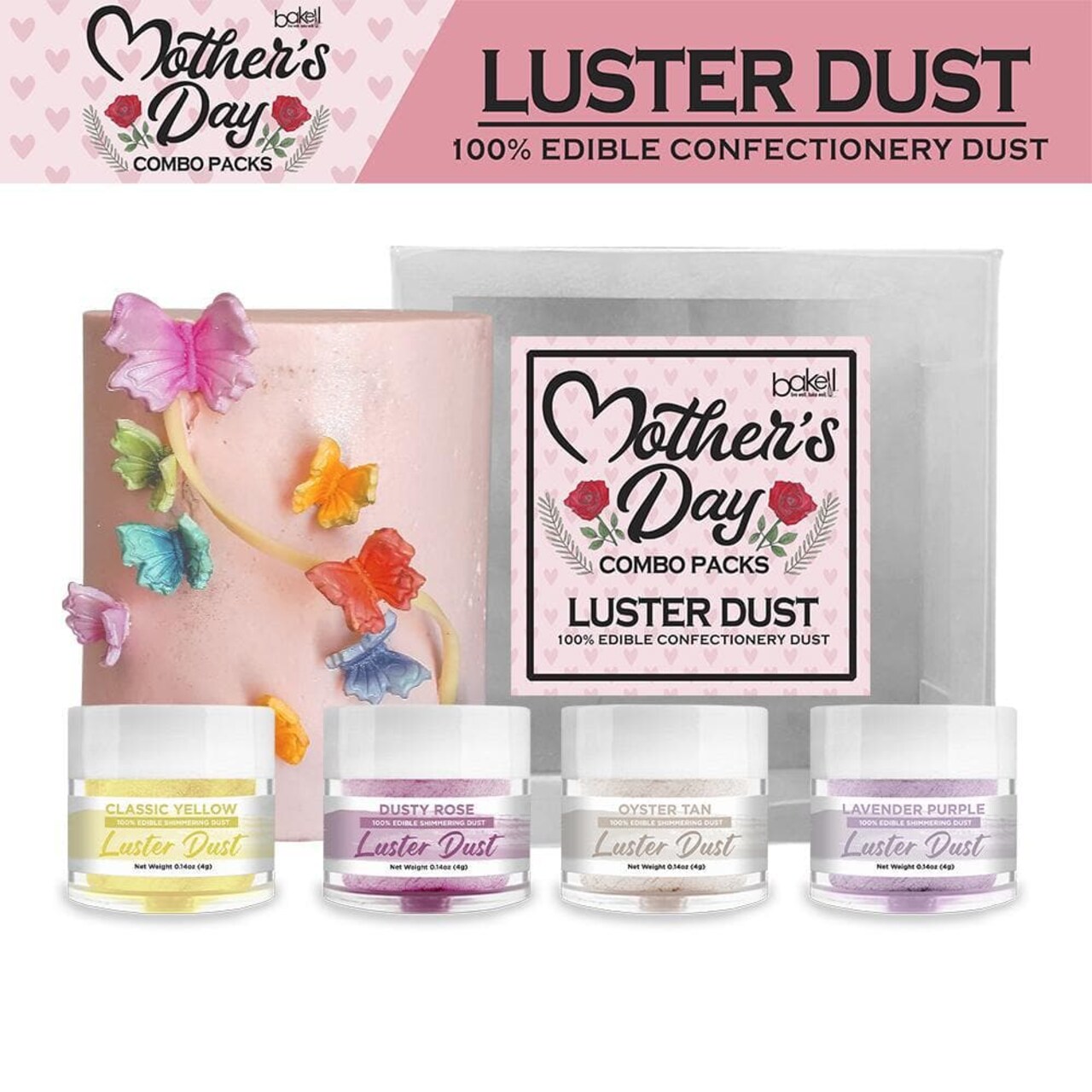 Bakell - Mother's Day Luster Dust Combo Pack Collection B (4 PC SET)